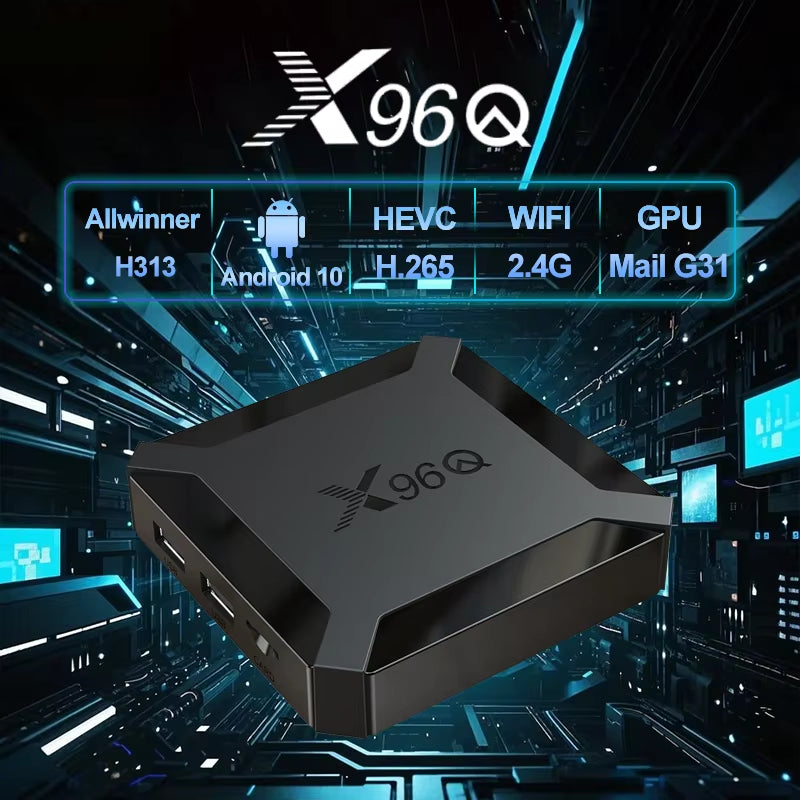 Hot Q Android 10.0 Smart TV Box, 2GB/16GB, Allwinner H313 Quad Core, 4K, Mini Set-Top Box