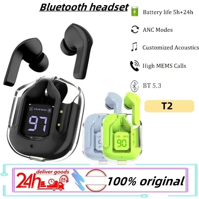 Auriculares Inalámbricos HK3 TWS Bluetooth 5.3 con ENC, Pantalla LED y Sonido Estéreo para Deportes