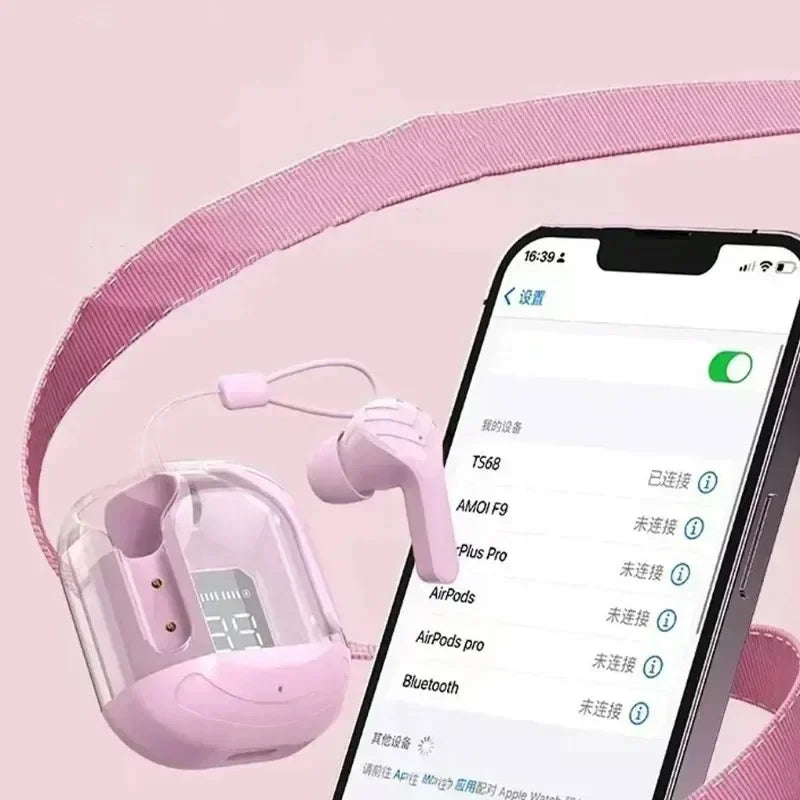 Auriculares Inalámbricos HK3 TWS Bluetooth 5.3 con ENC, Pantalla LED y Sonido Estéreo para Deportes