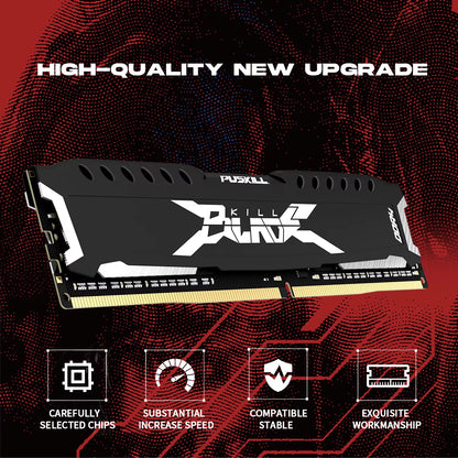 Memória RAM DDR4 16GB 8GB 1.2V 3200Mhz 2666Mhz Desktop Computer UDIMM Cooling Vest Memory Memoria