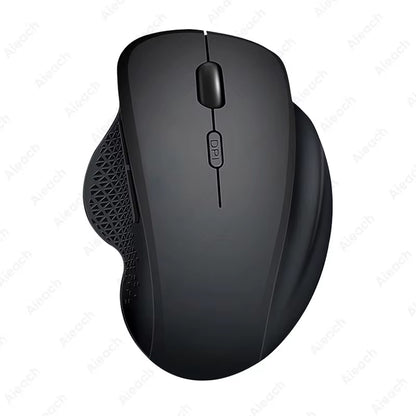 Mouse Inalámbrico Dual Bluetooth 1600 DPI, Ergonómico y Recargable para Laptop, Tablet y Mac
