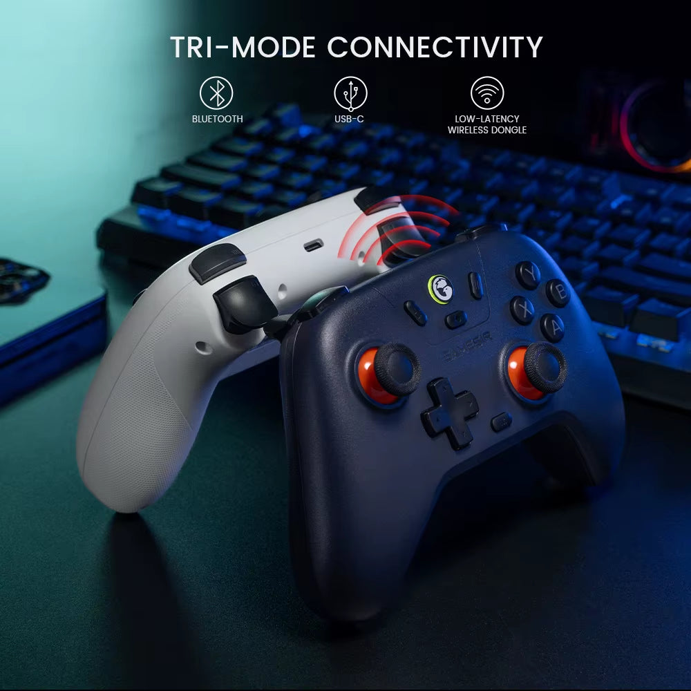 GameSir T4 Nova Lite: Controlador Inalámbrico para Switch, Android, iOS, PC y Steam con Joystick Hall Effect