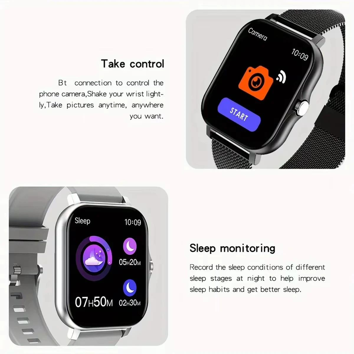 Smartwatch 2025: Llamadas, Mensajes y Fitness con Pantalla Táctil - Regalo Ideal para Hombre y Mujer