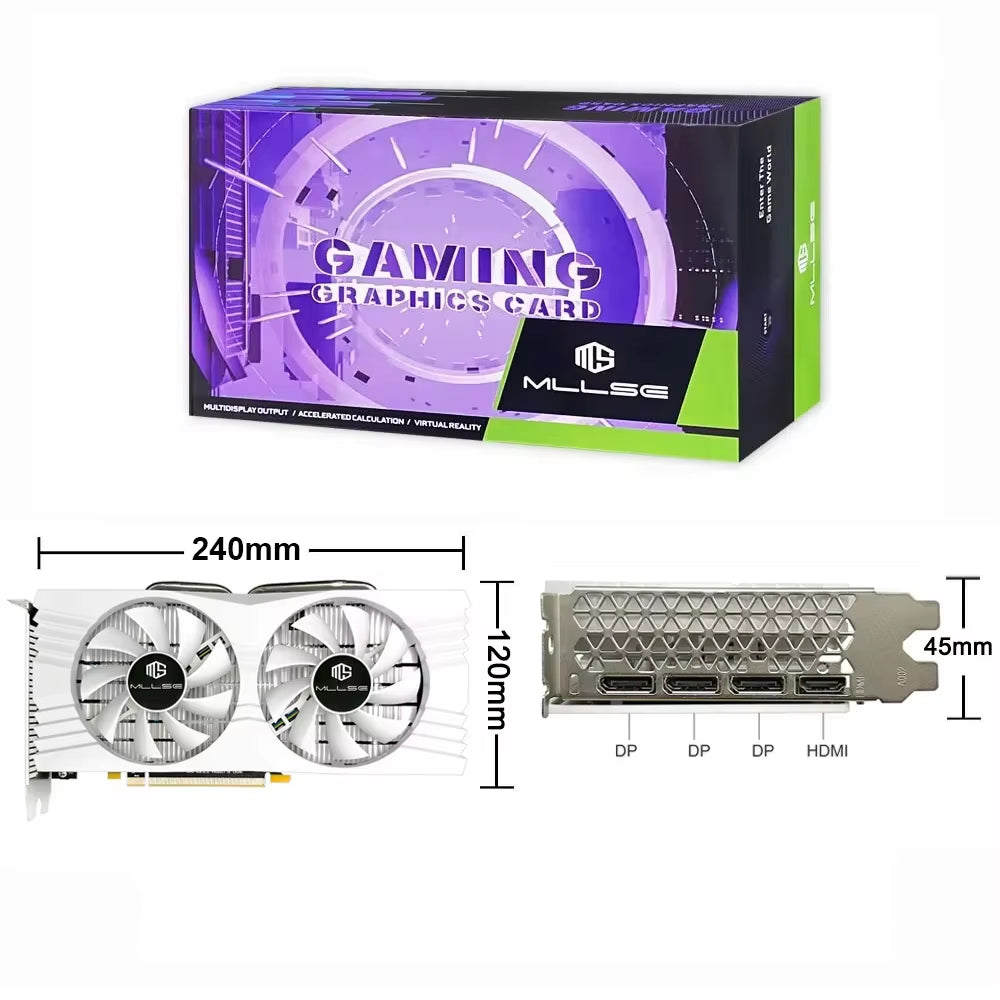 AMD RX 580 8GB GDDR5 256-Bit Gaming Graphics Card, PCI-E 3.0, Radeon GPU