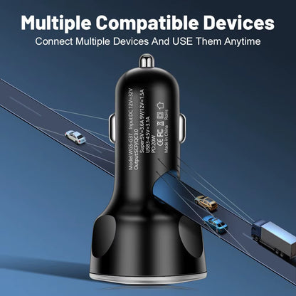 ChargeMax 250W USB-C Car Charger