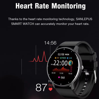 2025 Smartwatch for Men & Women - Waterproof Fitness Tracker with Heart Rate Monitor for Xiaomi, Android & iOS
