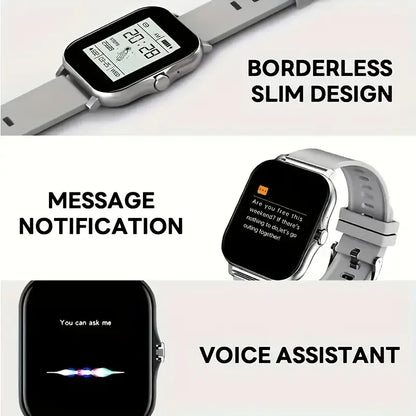 Smartwatch 2025: Llamadas, Mensajes y Fitness con Pantalla Táctil - Regalo Ideal para Hombre y Mujer