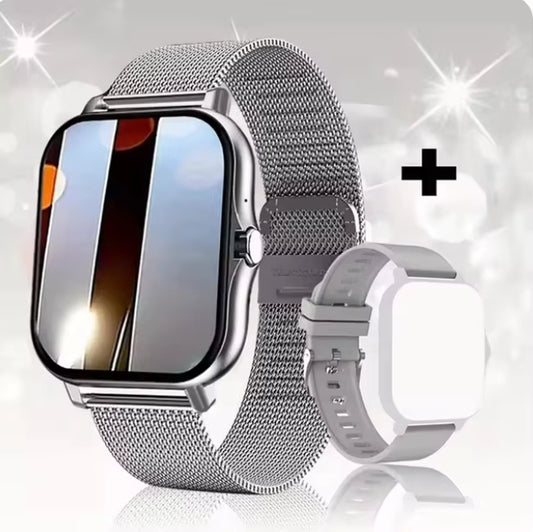 Smartwatch 2025: Llamadas, Mensajes y Fitness con Pantalla Táctil - Regalo Ideal para Hombre y Mujer
