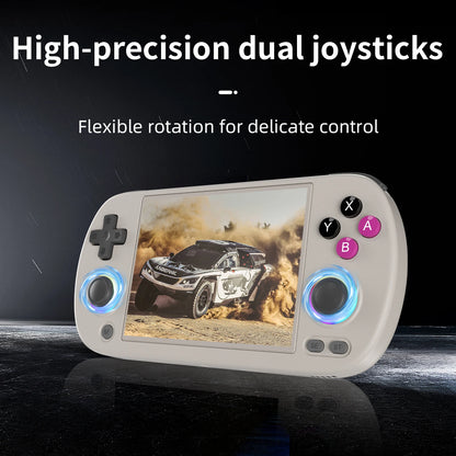 RG40XX H Handheld Game Console - 4" IPS Screen, 3200mAh, 64-Bit, 5K+ Games, RGB Light