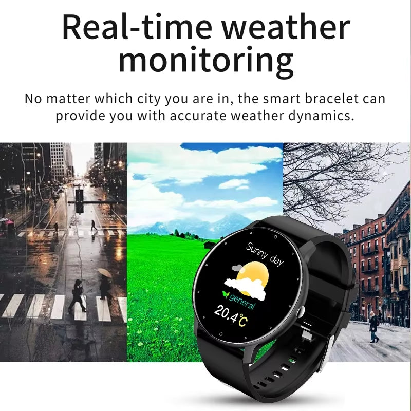 2025 Smartwatch for Men & Women - Waterproof Fitness Tracker with Heart Rate Monitor for Xiaomi, Android & iOS