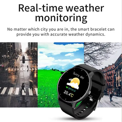 2025 Smartwatch for Men & Women - Waterproof Fitness Tracker with Heart Rate Monitor for Xiaomi, Android & iOS