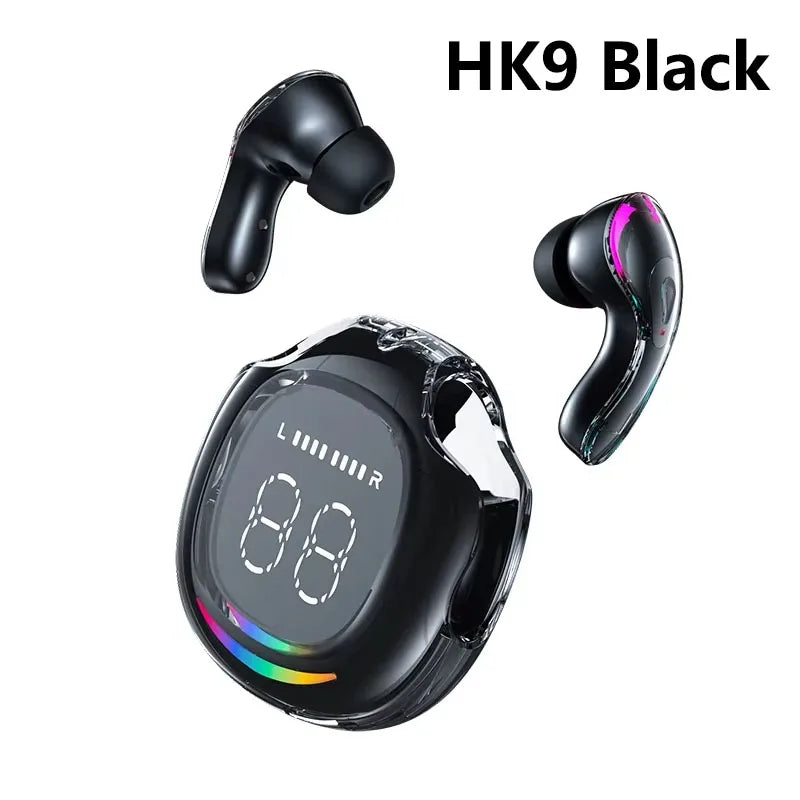 Auriculares Inalámbricos HK3 TWS Bluetooth 5.3 con ENC, Pantalla LED y Sonido Estéreo para Deportes