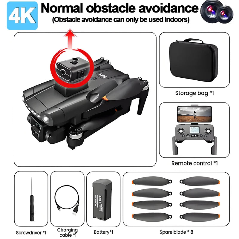 V198 GPS Drone: 8K HD Camera, Obstacle Avoidance, Foldable