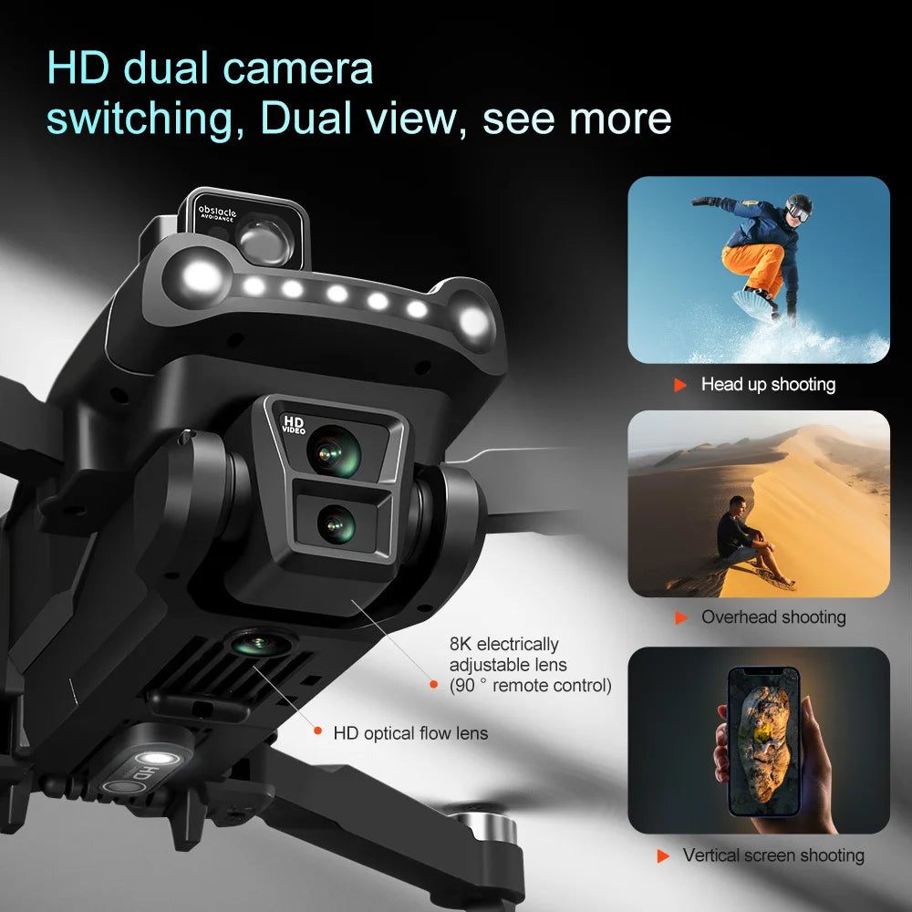 V198 GPS Drone: 8K HD Camera, Obstacle Avoidance, Foldable